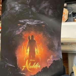 Aladdin 2019 Movie Poster Guy Ritchie ‘Into the cave to find genie lamp’